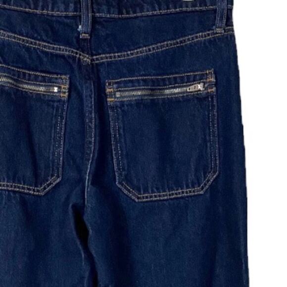 Banana Republic Jeans Women's High-Rise Wide Leg Indigo Stretch Size 27 - Picture 6 of 9